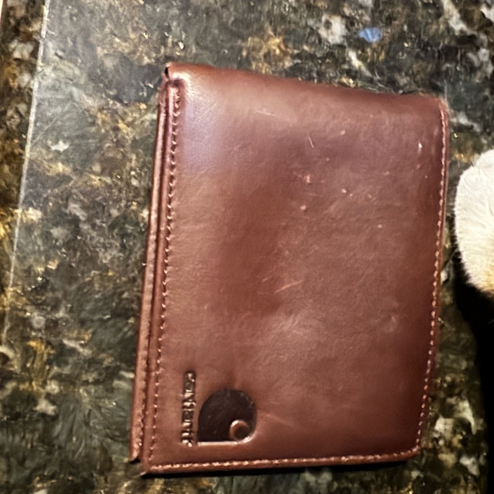 Carhartt Brown Leather Key & Card Holder